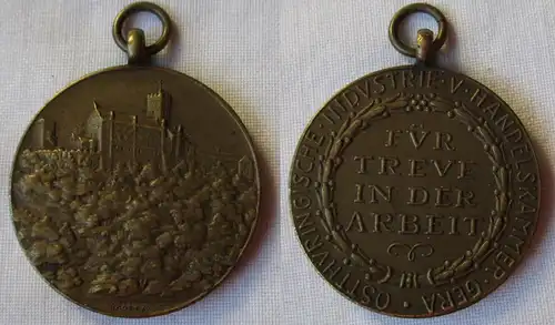 Medaille Ostthüring. Industrie-& Handelskammer Gera Treue i.d. Arbeit (157561)