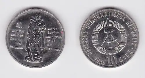 DDR Gedenk Münze 10 Mark 40.Jahre Kriegsende 1985 (121398)