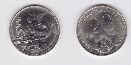 DDR Gedenk Münze 20 Mark 30.Jahrestag der DDR 1979 (121291)