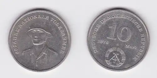 DDR Gedenk Münze 10 Mark 20 Jahre Nationale Volksarmee NVA 1976 (121325)