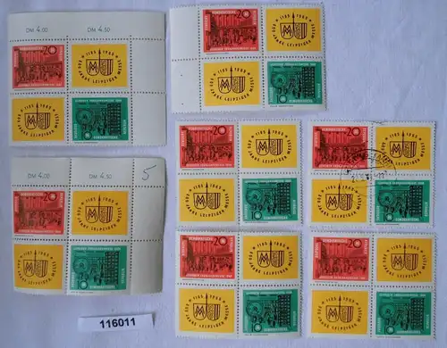 DDR Briefmarken 7 x Michel 1012,1013 Viererblock postfrisch ** (116011)