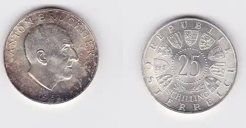 25 Schilling Silber Münze Österreich 1962 Anton Bruckner (143968)