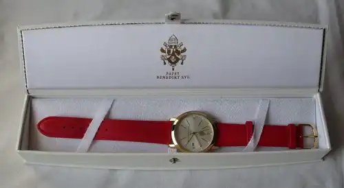 Sammleruhr Papst Benedikt XVI. Limitierung 0337/1000 Miyota OVP (132476)