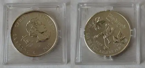 5 Dollar Silber Münze Canada Kanada Olympiade Vancouver 2010 (144765)