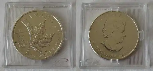 5 Dollar Silber Münze Kanada Meaple Leaf Olympiade 2008 1 Oz Feinsilber (149777)