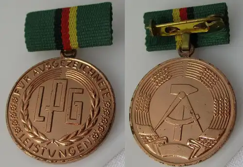 DDR Medaille Leistungen landw. Produktionsgenossenschaft LPG im Etui (119679)