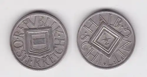 1/2 Schilling Silber Münze Österreich Wappen 1926 ss+ (162163)