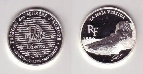 10 Franc Silber Münze Frankreich Schätze europäischer Museen 1996 (116737)