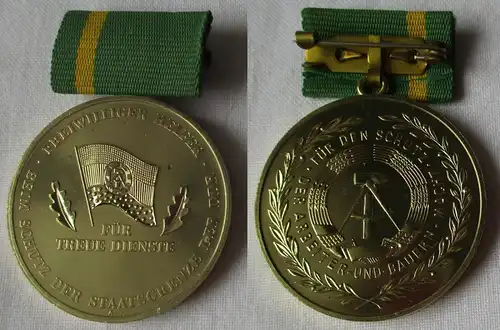 DDR Medaille treue Dienste freiw. Helfer beim Schutz d. Staatsgrenze (140641)