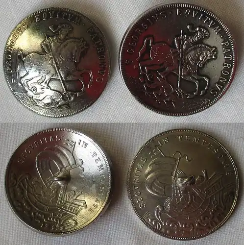 alter Knopf Sankt Georg Medaille RDR Ungarn Habsburg Kremnitz (159626)