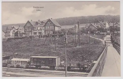 902324 Ak Gruß aus Kreiensen Totalansicht von der Bahnbrücke aus um 1920