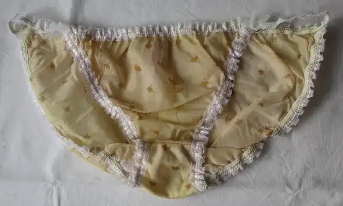 DDR Dessous Slip beige Spitze Dederon Gr. 44 ungetragen Marke Stretta (111439)