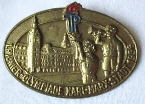 DDR Abzeichen 1. Pionierolympiade Karl Marx Stadt 1956 Jung Pioniere (134168)