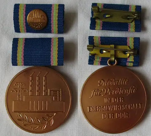 Medaille für Verdienste in der Energiewirtschaft in Bronze im Etui (143059)