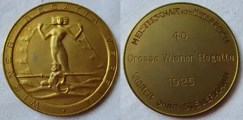 seltene Medaille Wiener Regatta Verein 40. Grosse Wiener Ragatta 1925 (133913)