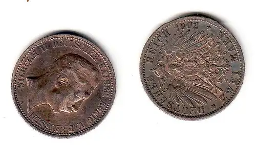 2 Mark Silbermünze Preussen König Wilhelm II 1902 A Jäger 102  (105666)