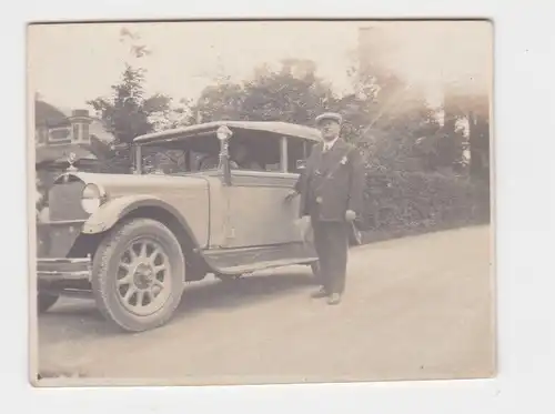 81292 kleines Original Foto Mercedes Auto um 1930