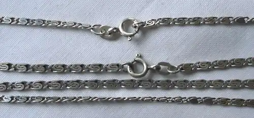 schmuckvoll verzierte 925er Sterling Silber Kette + Armband Kettenset (111902)