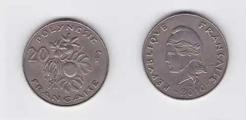 20 Franc Nickel Münze Französisch Polynesien 2010 (119498)