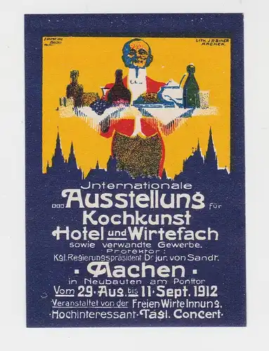 Vignette Internationale Ausstellung für Kochkunst Aachen 1912 (37022)