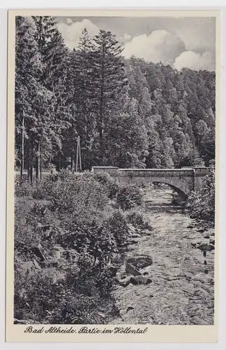 43454 Ak Bad Altheide Polanica-Zdrój Partie im Höllental um 1940