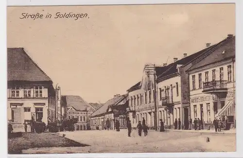 65910 Ak Straße in Goldingen in Ostpreussen 1916