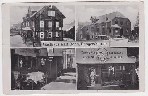 49255 Mehrbild Ak Rengershausen Gasthaus Karl Bonn um 1930