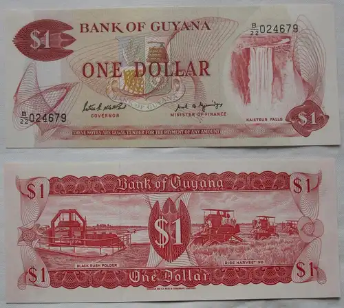 1 Dollar Banknote Guyana bankfrisch UNC (119038)