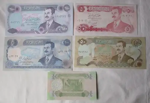 1/4 bis 250 Dinars Banknote Irak Iraq bankfrisch UNC (107054)