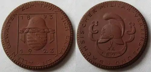 Medaille sächsischer Militär-Vereins-Bund 1923 Allen Gewalten zum Trotz (122047)