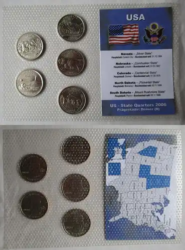 KMS Kursmünzensatz US State Quarters 2006 Denver (127332)