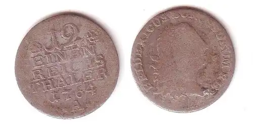 1/12 Taler Silber Münze Preussen 1764 A (114884)
