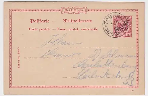 901374 Ganzsache P6 Deutsche Post in China Stempel Tongku 1901