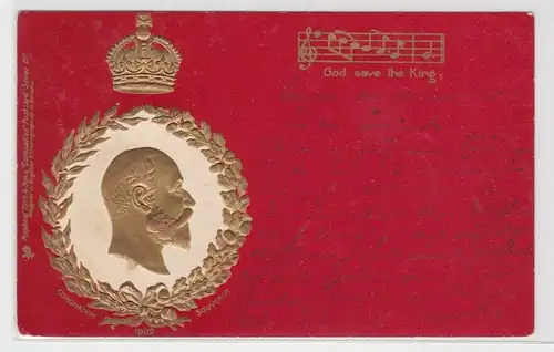 50684 Präge Ak Zur Krönung von Edward VII. 1902