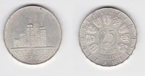 25 Schilling Silber Münze Österreich Mariazell 1957 (155157)
