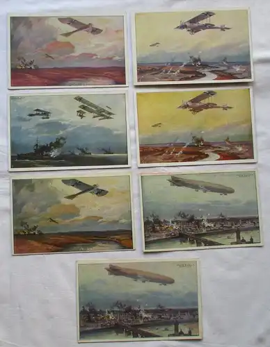40892/7 Ak Fliegerei Flugzeuge, Zeppelin usw. 1.Weltkrieg