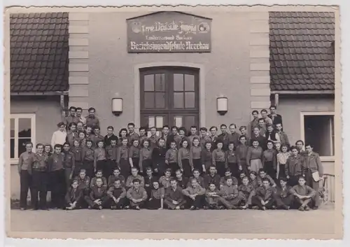 54314 Original Foto FDJ Bezirksjugendschule Nerchau um 1955