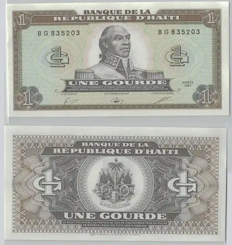 1 Gourde Banknote Banque de la Republique D´Haiti 1987 (149399)