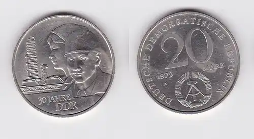 DDR Gedenk Münze 20 Mark 30.Jahrestag der DDR 1979 (121294)