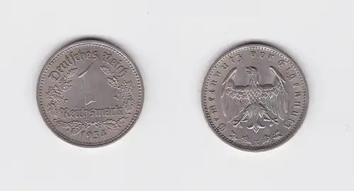 1 Mark Nickel Münze 3.Reich 1934 E, Jäger 354 (132310)