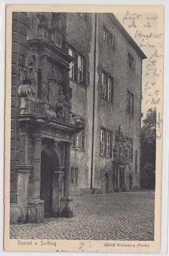902313 Ak Dassel a. Solling Schloß Erichsburg (Portal) 1938