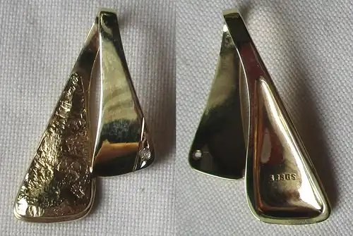 hochwertiger 333er Gold Kettenanhänger mit kleinem Diamanten (135628)