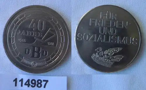 DDR Medaille 40 Jahre DBD 1948-1988 (114987)