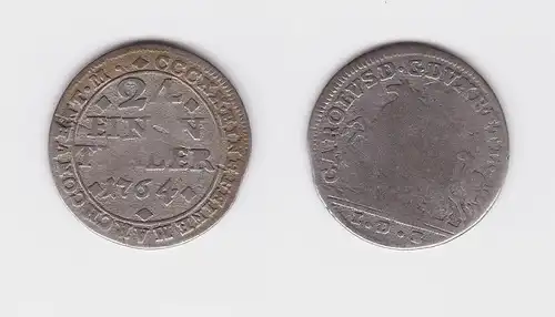 1/24 Taler Silber Münze Braunschweig-Wolfenbüttel 1764 IDB (119069)