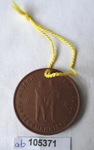 DDR Porzellan Medaille Bergstadt Schneeberg Erzgebirge (105371)