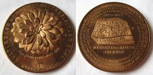 DDR Medaille Rennsteiggarten Oberhof 1970-1977 Kulturbund der DDR Suhl (118466)