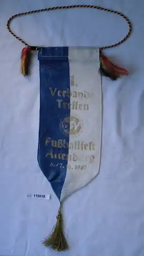seltener DDR Wimpel 1.Verbandstreffen Fussballfest Altenburg 1987(115518)
