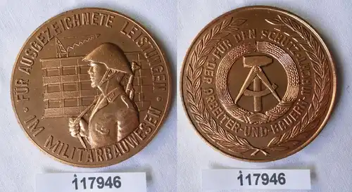 DDR Medaille NVA für ausgezeichnete Leistungen im Militärbauwesen (117946)