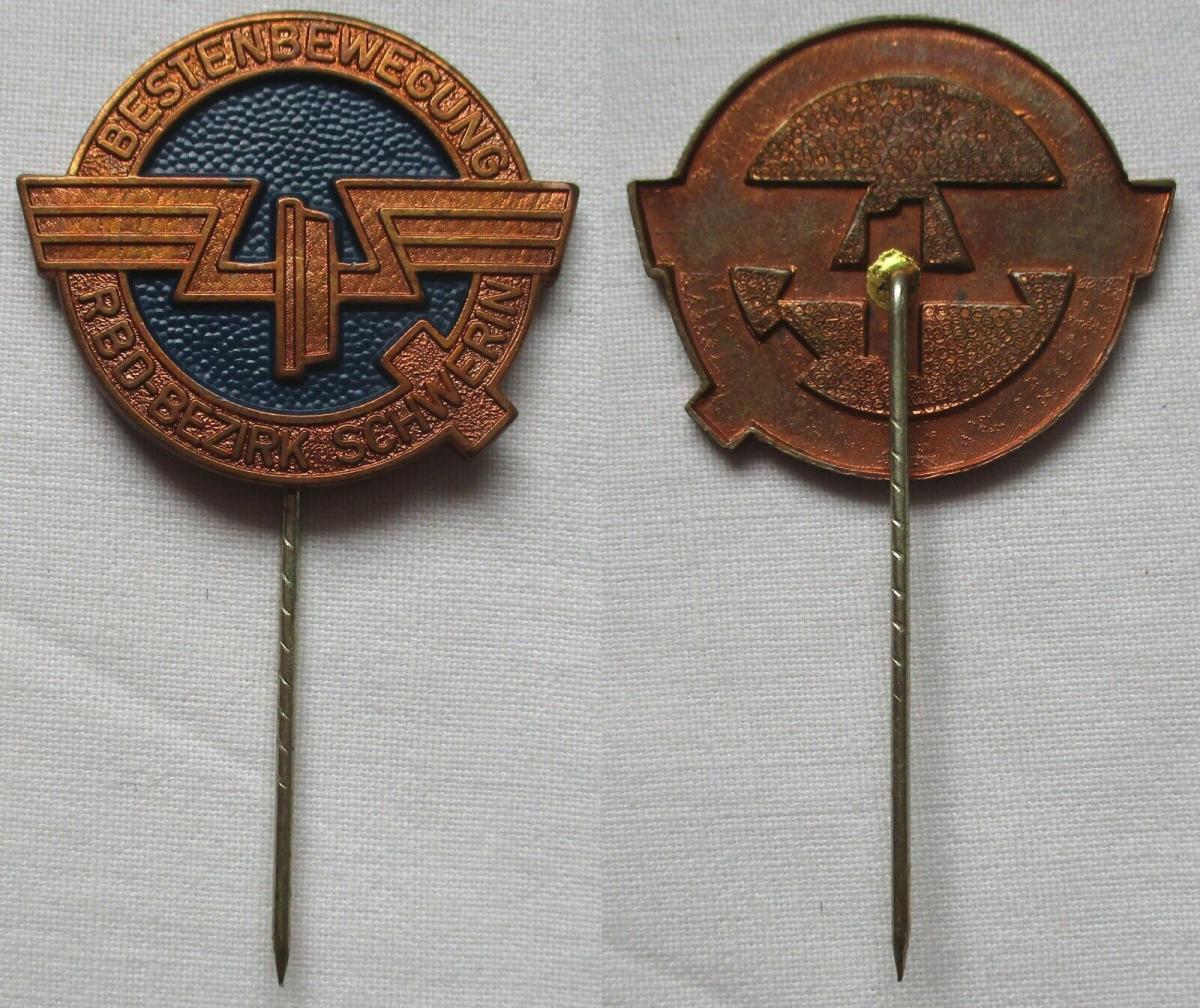 DDR Abzeichen Bestenbewegung Reichsbahndirektion RBD Bezirk Schwerin