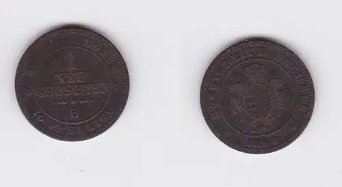 1 Neugroschen Silber Münze Sachsen 1863 B (117279)